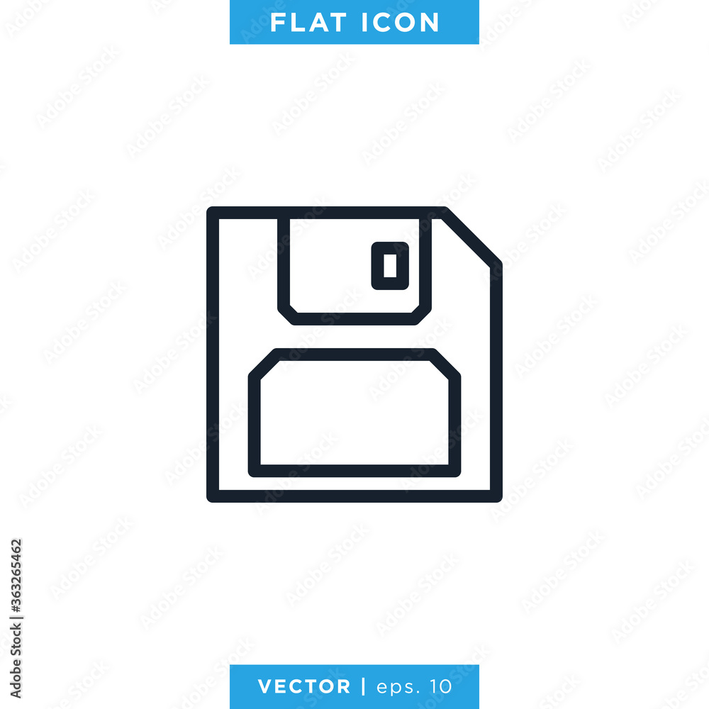 Save Icon Vector Logo Design Template. Diskette Icon. Save Icon Vector Logo Design Template. Diskette Icon.