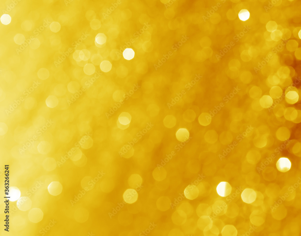 glitter light sparkle yellow golden gorgeous bokeh defocused abstract background shiny.
