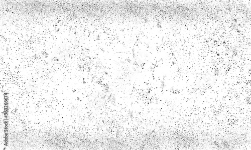 Scratch grunge background white and black. Grunge dust overlay texture background for banner and wallpaper. Dirty distress texture vector for poster and backdrop. Old paper, vector illustration