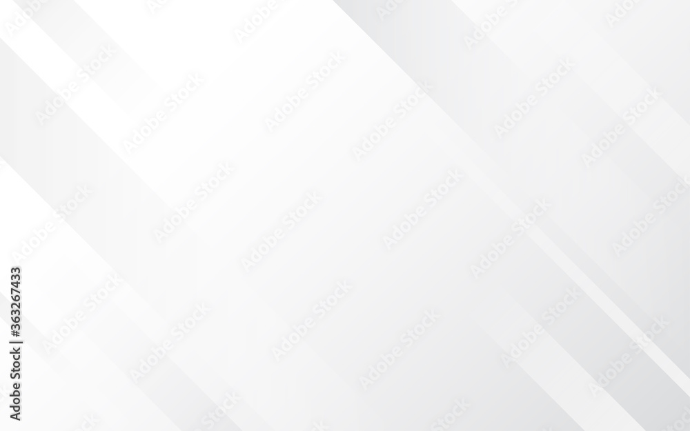 Abstract white and gray geometric polygon minimal subtle background vector
