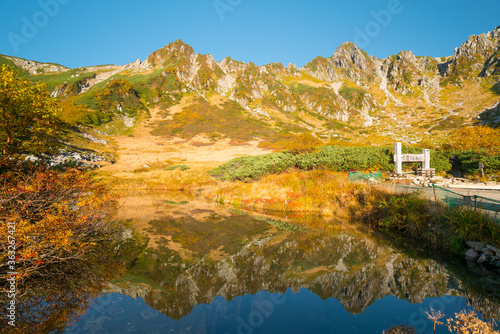 Fototapeta Naklejka Na Ścianę i Meble -  紅葉の千畳敷カール