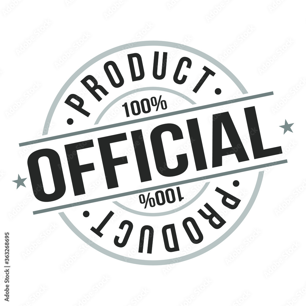 Official Product Stamp Design Vector Art Badge. Official Product Stamp Design Vector Art Badge.