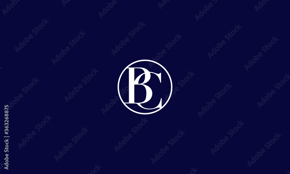 Alphabet letter icon symbol monogram logo BC Alphabet letter icon symbol monogram logo BC