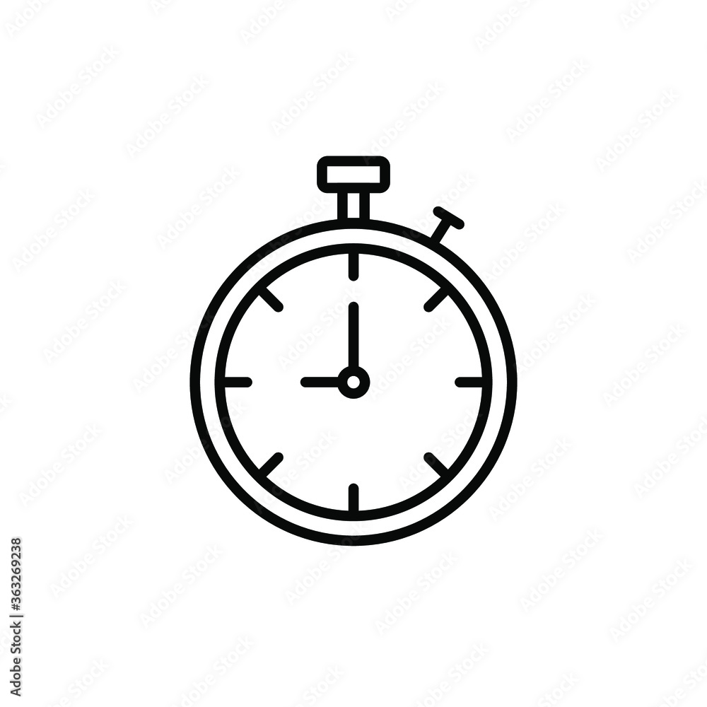 Stopwatch Icon Vector Logo Template Stopwatch Icon Vector Logo Template