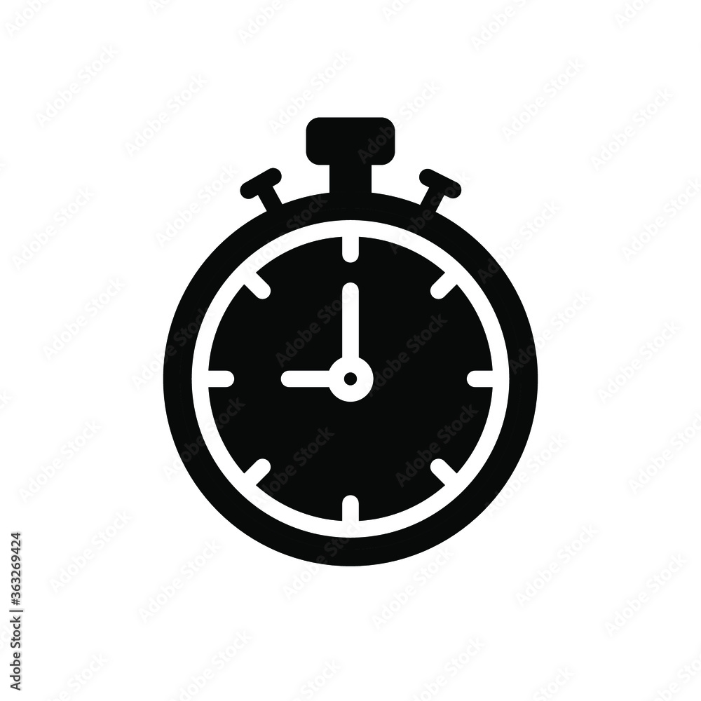 Stopwatch Icon Vector Logo Template Stopwatch Icon Vector Logo Template