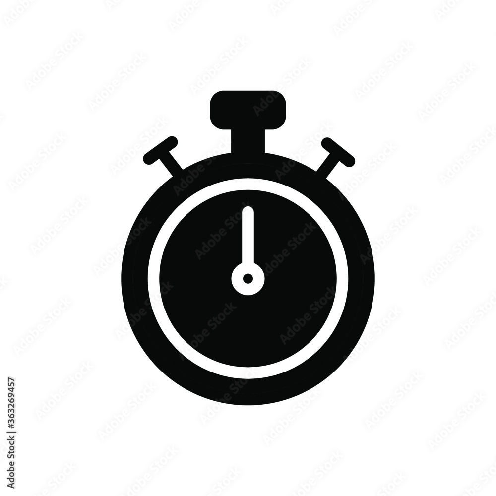 Stopwatch Icon Vector Logo Template Stopwatch Icon Vector Logo Template