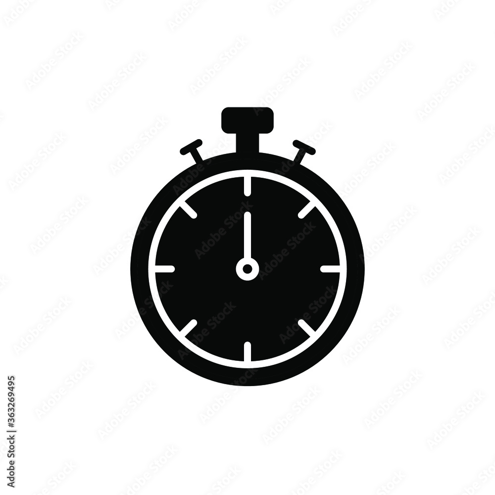 Stopwatch Icon Vector Logo Template Stopwatch Icon Vector Logo Template