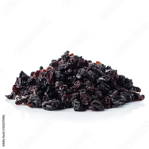 dried raisins grapes isolated on a white background