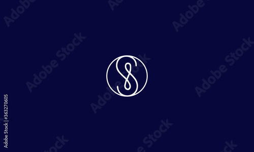 Alphabet letter S icon symbol monogram logo 