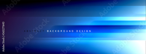 Motion concept neon shiny lines on liquid color gradients abstract backgrounds. Dynamic shadows and lights templates for text