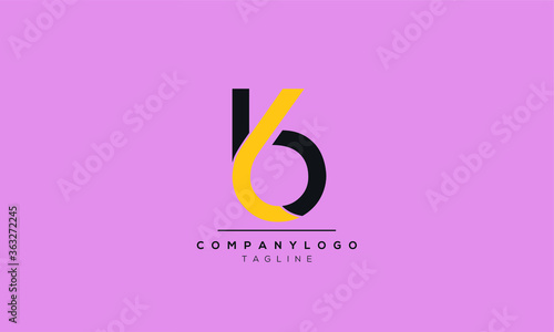 Alphabet letters Initials Monogram logo B6,6B,6 and B