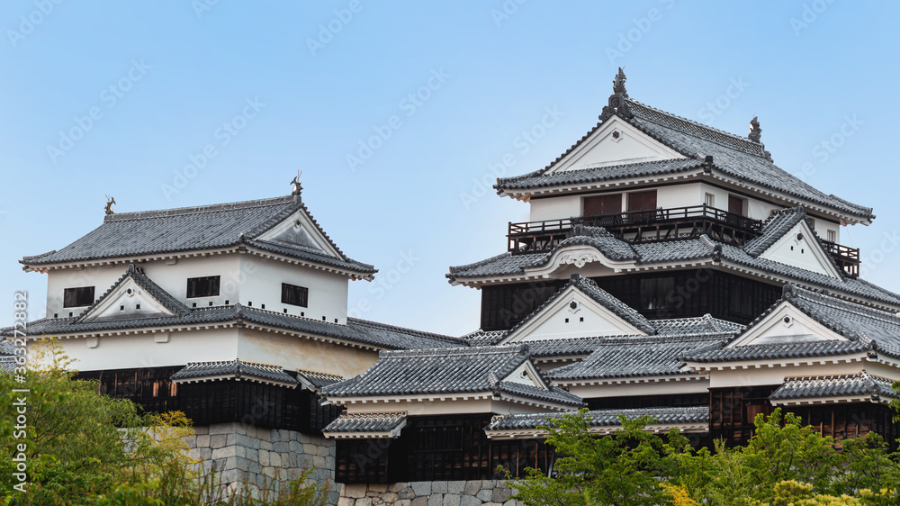 Ancient Matsuyama Castle in Matsuyama, Ehime, Japan