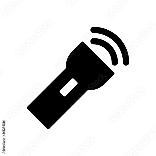 Flashlight Icon Vector Illustration Design in Trendy