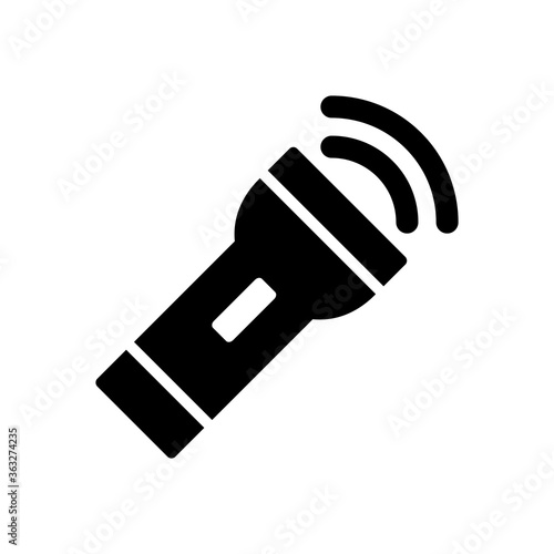 Flashlight Icon Vector Illustration Design in Trendy