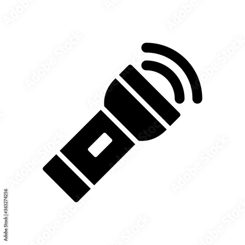 Flashlight Icon Vector Illustration Design in Trendy