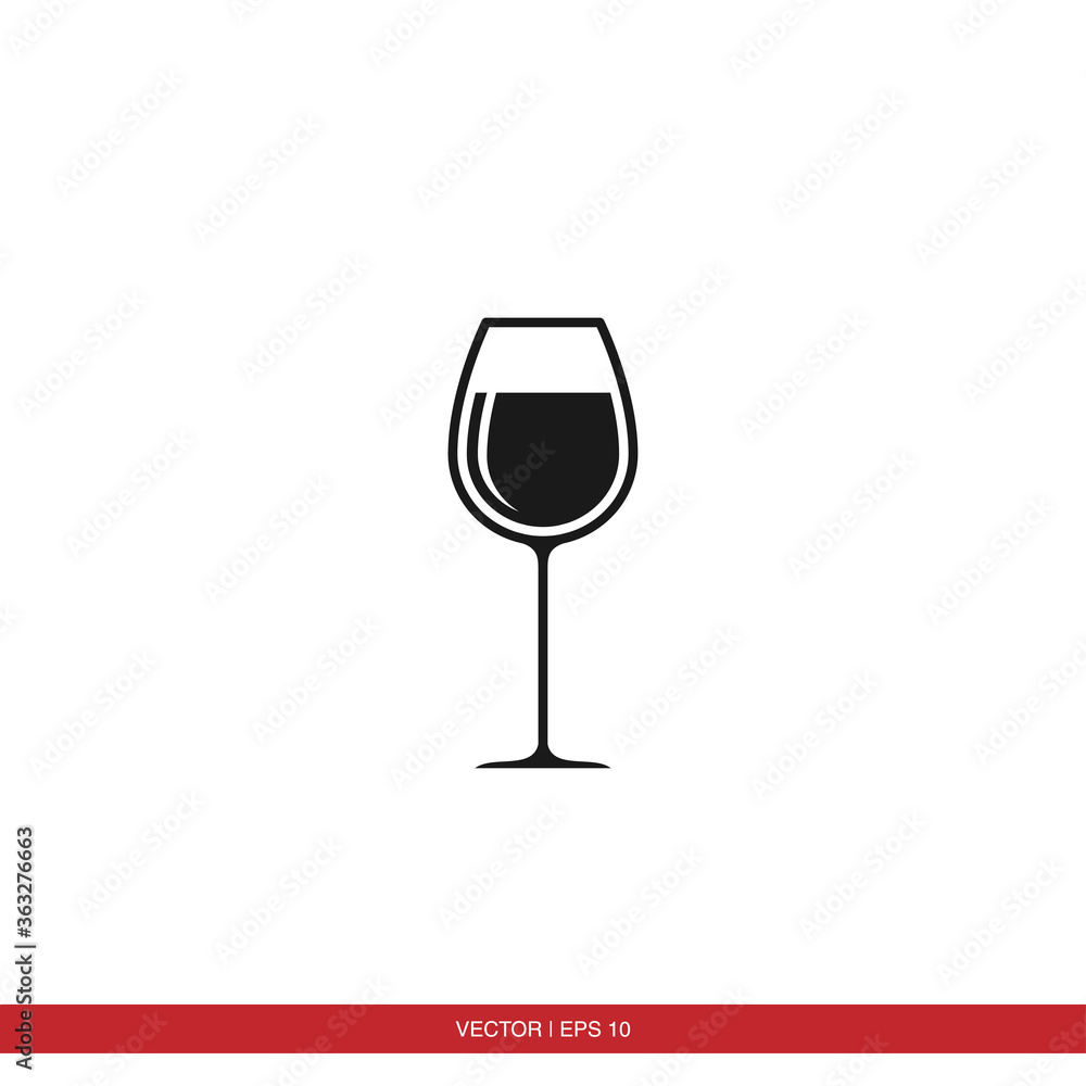 Wine Glass icon vector Wine Glass icon vector