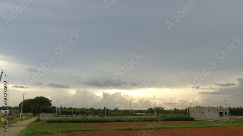 storm clouds over the field © Lethish