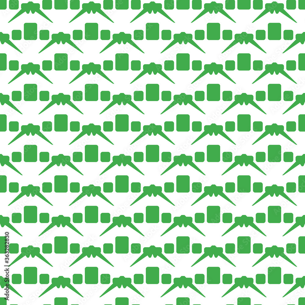 Vector seamless pattern texture background with geometric shapes, colored in green, white colors. Vector seamless pattern texture background with geometric shapes, colored in green, white colors.