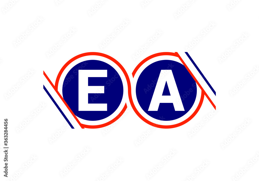 E A Initial Letter Logo design, Graphic Alphabet Symbol for Corporate Business Identity E A Initial Letter Logo design, Graphic Alphabet Symbol for Corporate Business Identity