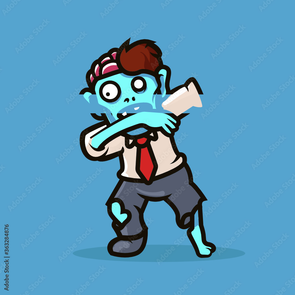 Zombie Mascot illustration design
