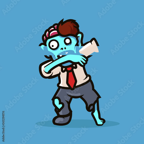 Zombie Mascot illustration design