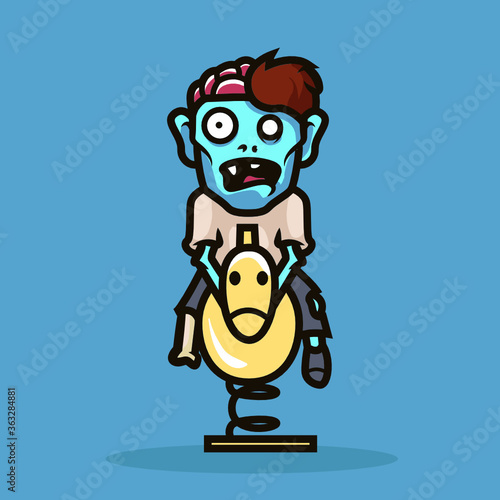 Zombie Mascot illustration design