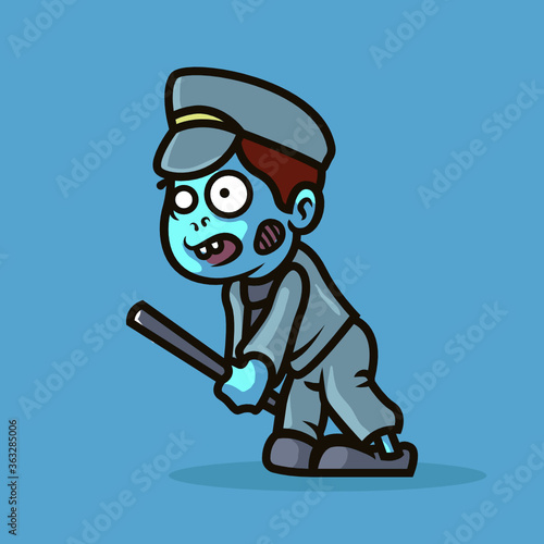 Zombie Mascot illustration design