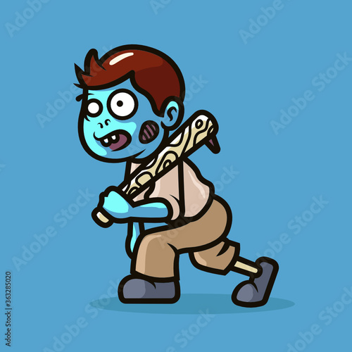 Zombie Mascot illustration design