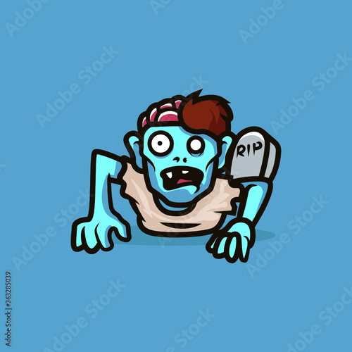 Zombie Mascot illustration design