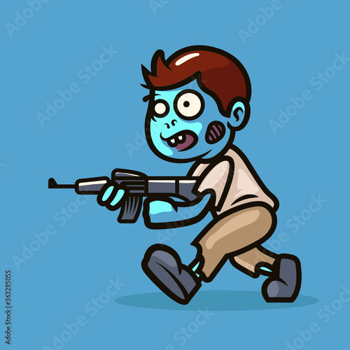 Zombie Mascot illustration design