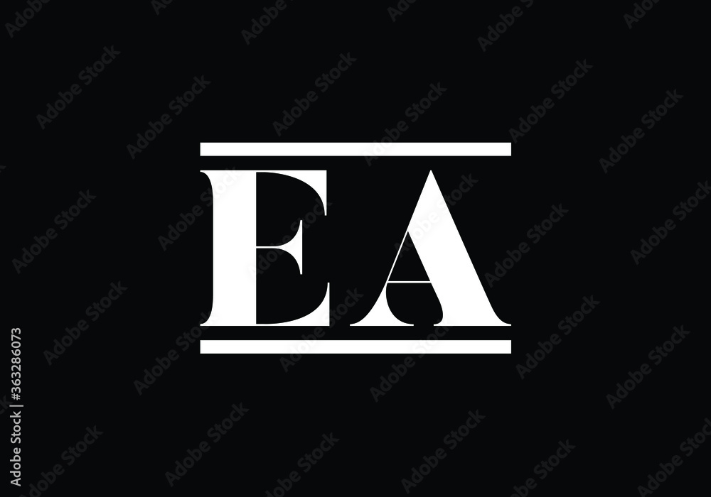E A Initial Letter Logo design, Graphic Alphabet Symbol for Corporate Business Identity E A Initial Letter Logo design, Graphic Alphabet Symbol for Corporate Business Identity