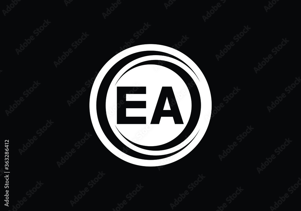 E A Initial Letter Logo design, Graphic Alphabet Symbol for Corporate Business Identity E A Initial Letter Logo design, Graphic Alphabet Symbol for Corporate Business Identity