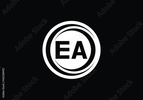 E A Initial Letter Logo design, Graphic Alphabet Symbol for Corporate Business Identity