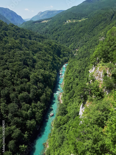 Tara River Canyon in Montenegro