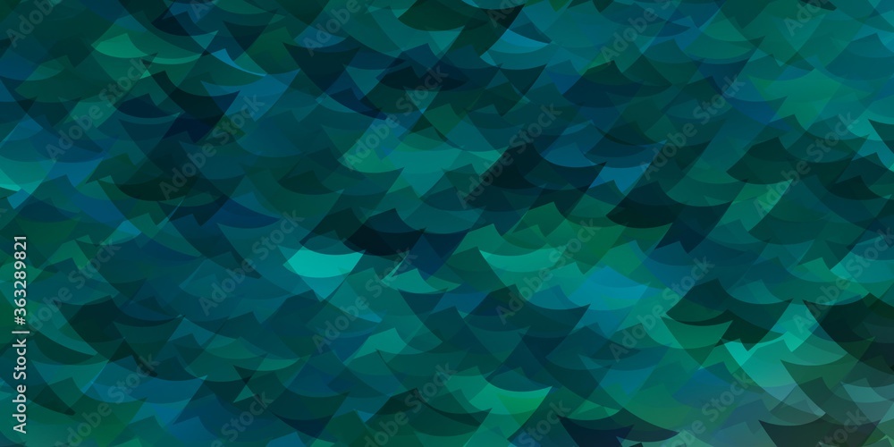 Obraz premium Light Green vector backdrop with lines, triangles.