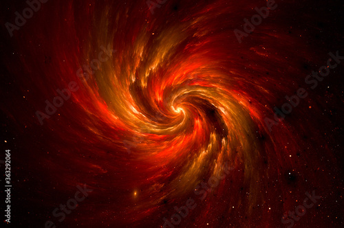 Illustration of Galaxy space Background, The universe consists of stars, black hole, nebula, sprial galaxy, milky way, planet