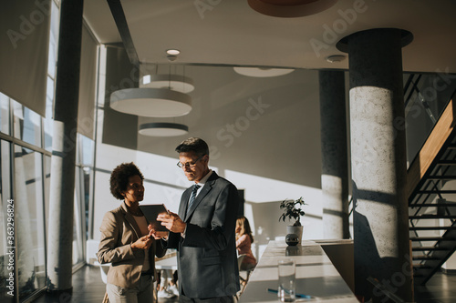Multiethnic business people...