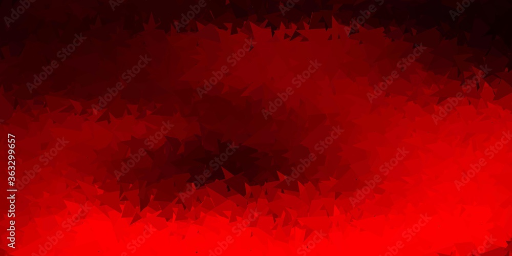 Dark red vector gradient polygon design.