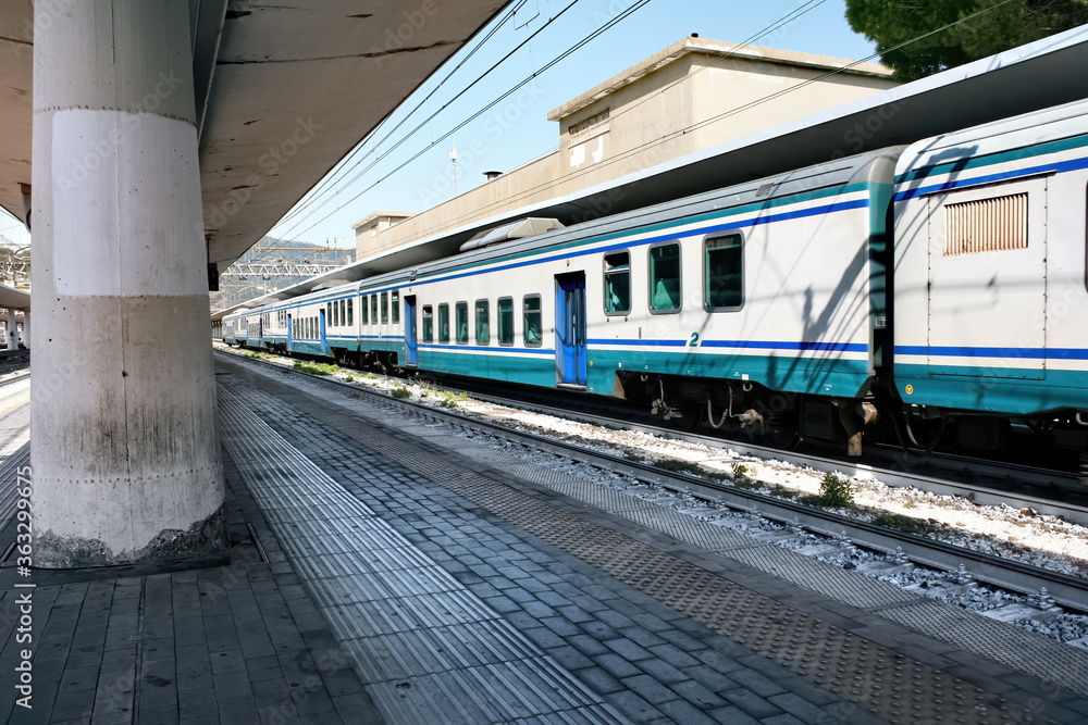 Railway station in Savona, Italy