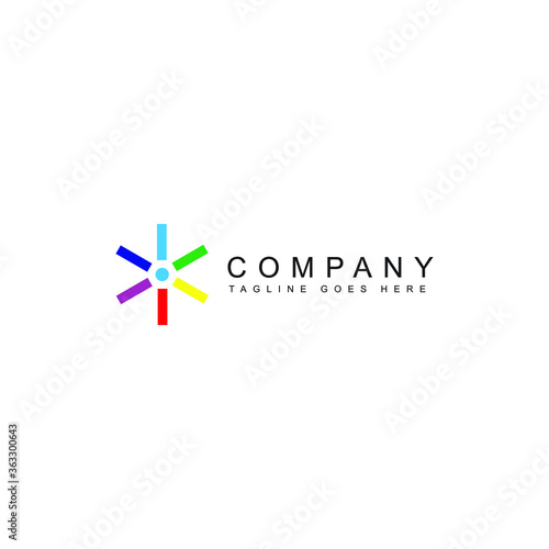 Ilustration vector graphic of Logo Rectangle Gradient Colorful