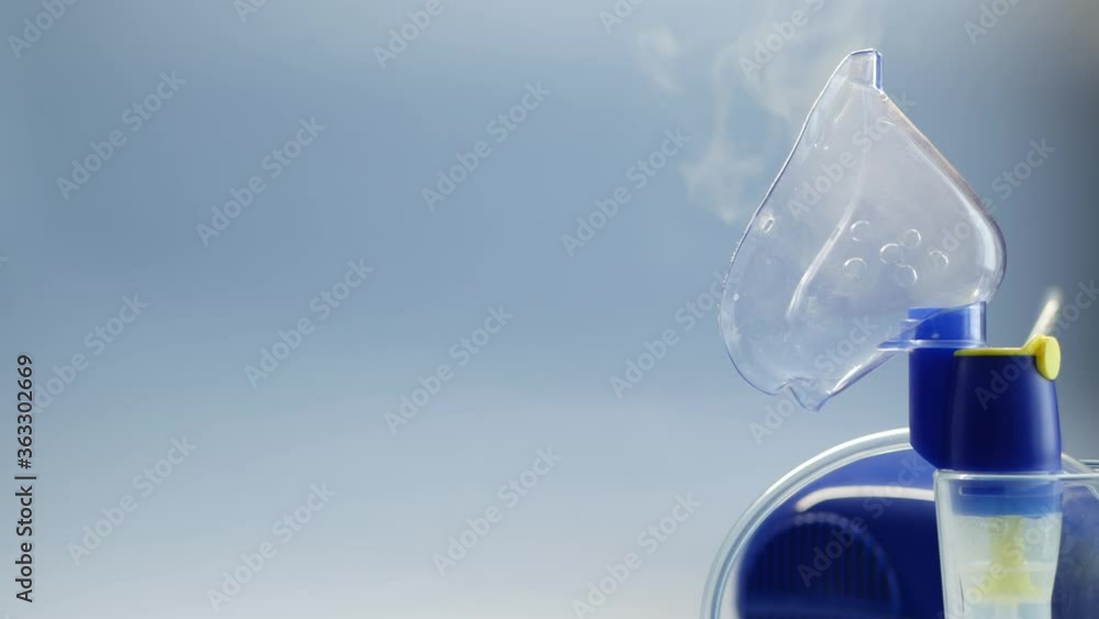 Oxygen mask of nebulizer, medical equipment for pneumonia, covid, sars and bronchitis treatment