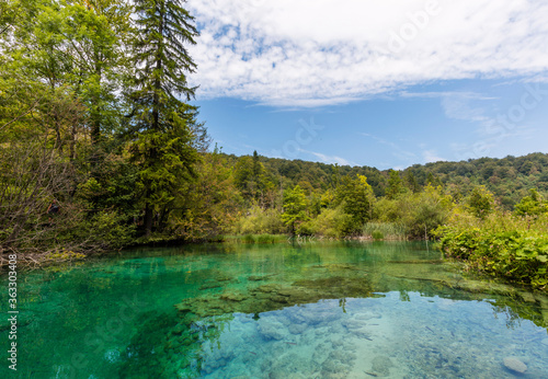Plitvice Lakes National Park  which is a UNESCO World Heritage site