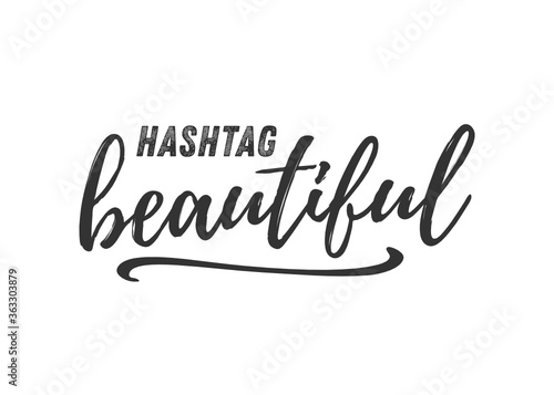 Hashtag Beautiful Vector Illustration Background