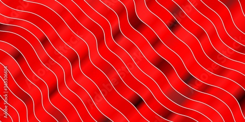 Light Red vector texture with curves. Colorful illustration, which consists of curves. Best design for your posters, banners.