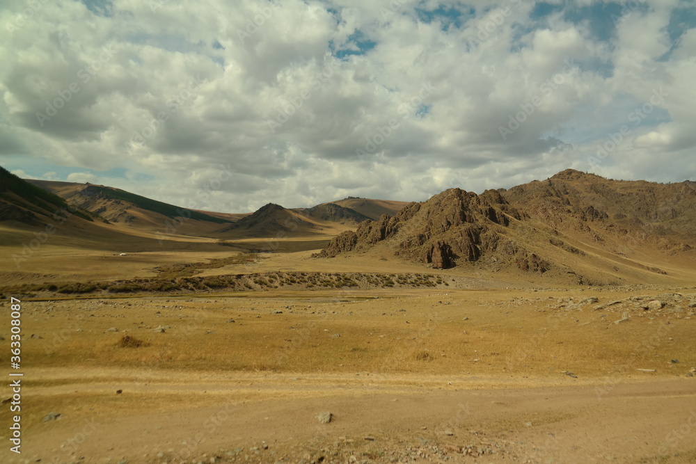 mountain range scene (Mongolia) mountain range scene (Mongolia)