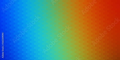 Dark Multicolor vector template in rectangles. Rectangles with colorful gradient on abstract background. Best design for your ad, poster, banner.