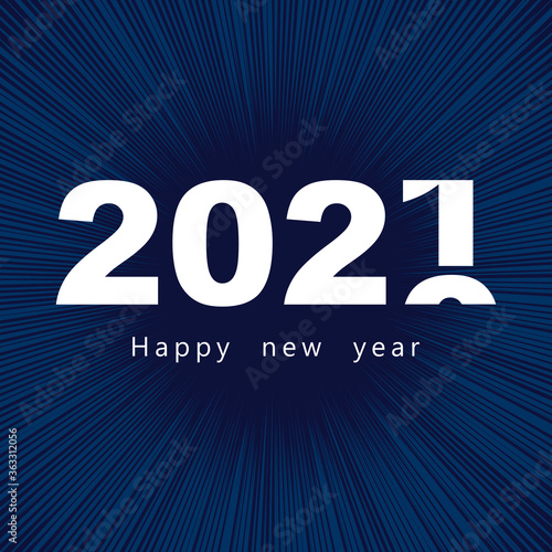 New year 2020 change to 2021 concept. Concept of changing year from 2020 to 2021. 2021 New year change, turn. 2021 start 2019 and 2020 end