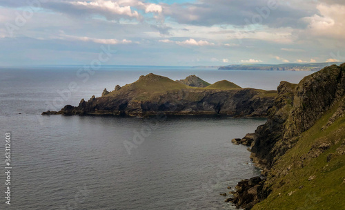 Rumps Point Polzeath Cornish sea cliffs