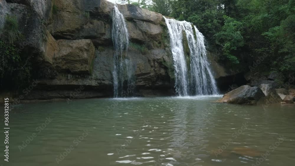 4 flat aesthetics of a waterfall and its stream with electronic stabilizer and tripod 4 flat aesthetics of a waterfall and its stream with electronic stabilizer and tripod