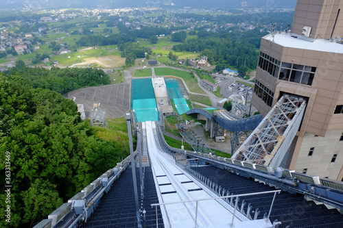 白馬ジャンプ競技場からの眺め